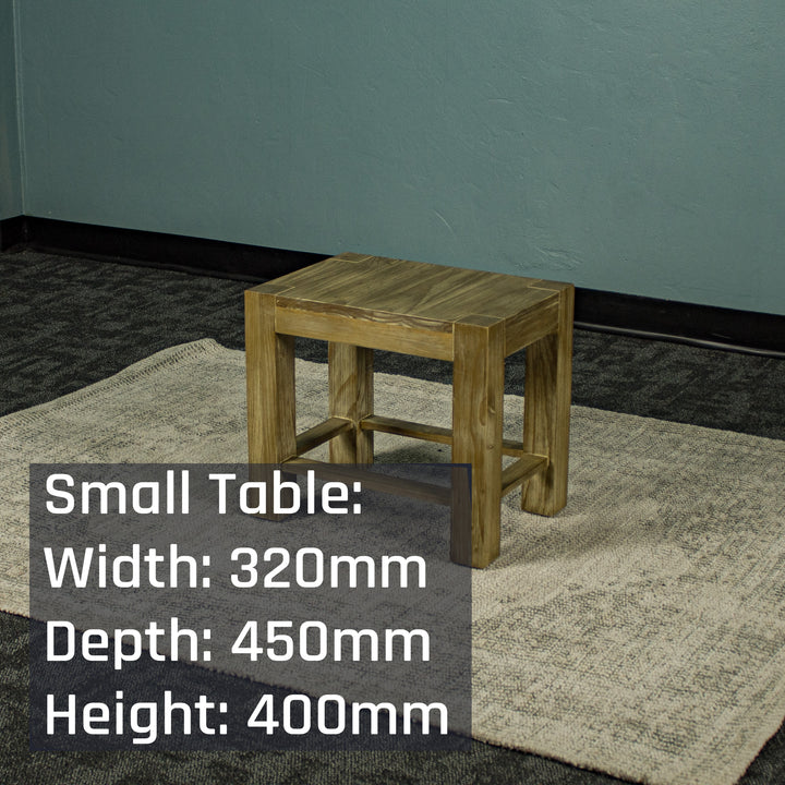The smallest of the three Vancouver Pine Nesting Tables.