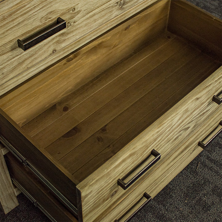 Vancouver 5 Drawer NZ Pine Tallboy