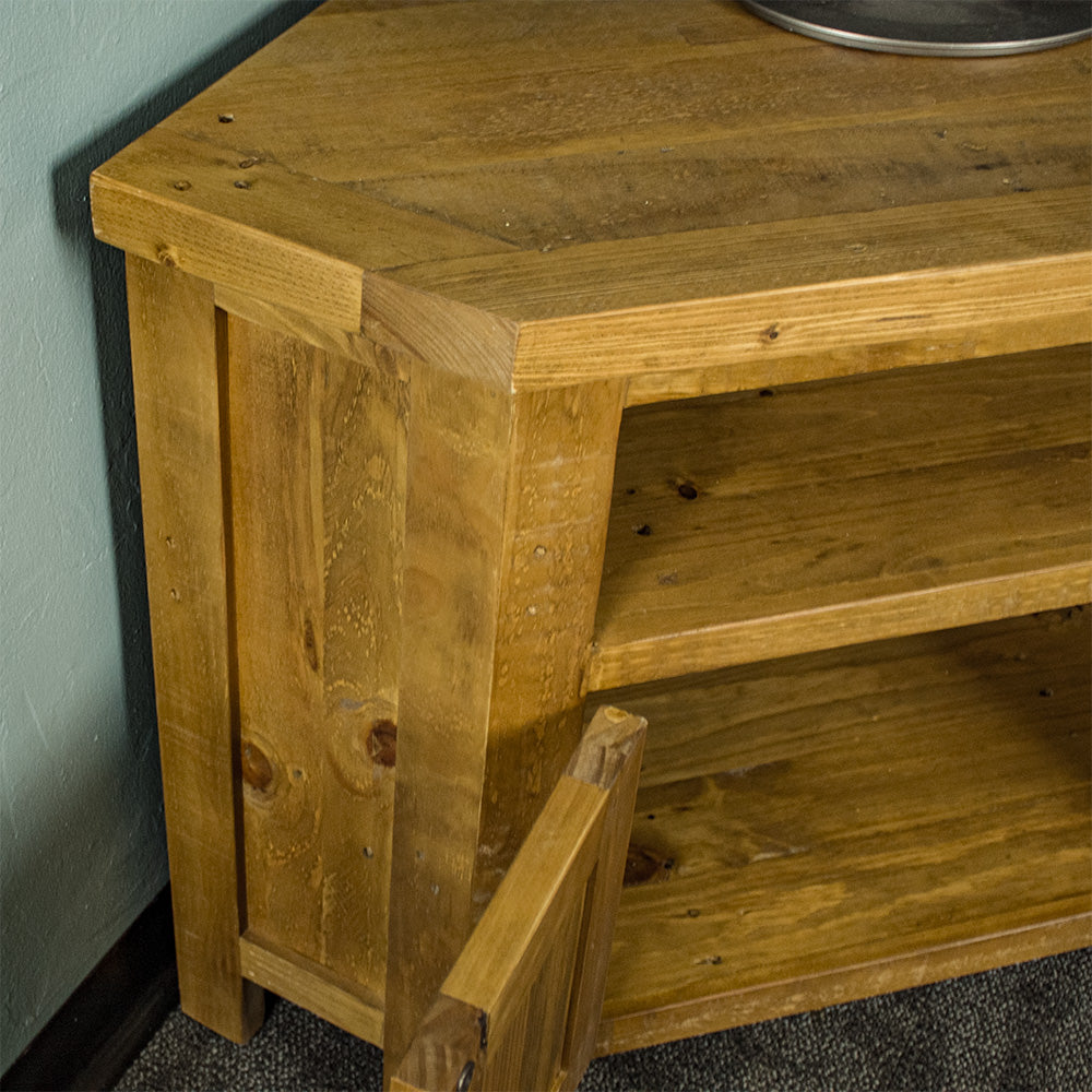 Ventura Recycled Pine Corner TV Unit
