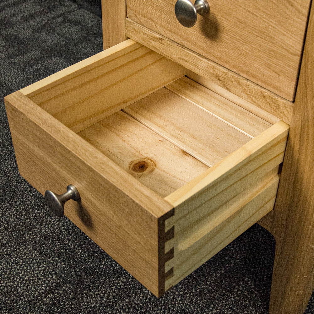 Victoria Small Oak Bedside Cabinet