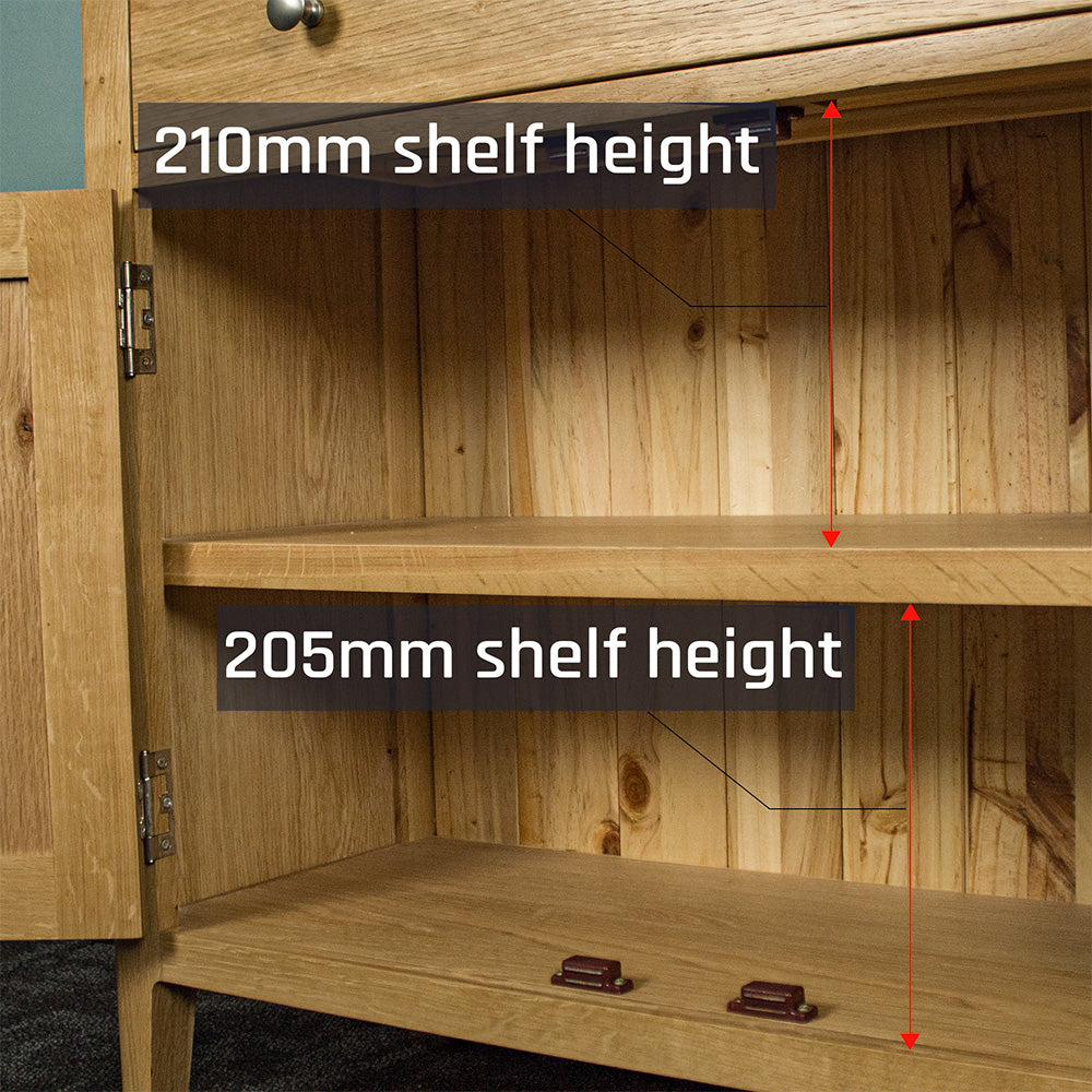 Victoria Small Oak Sideboard