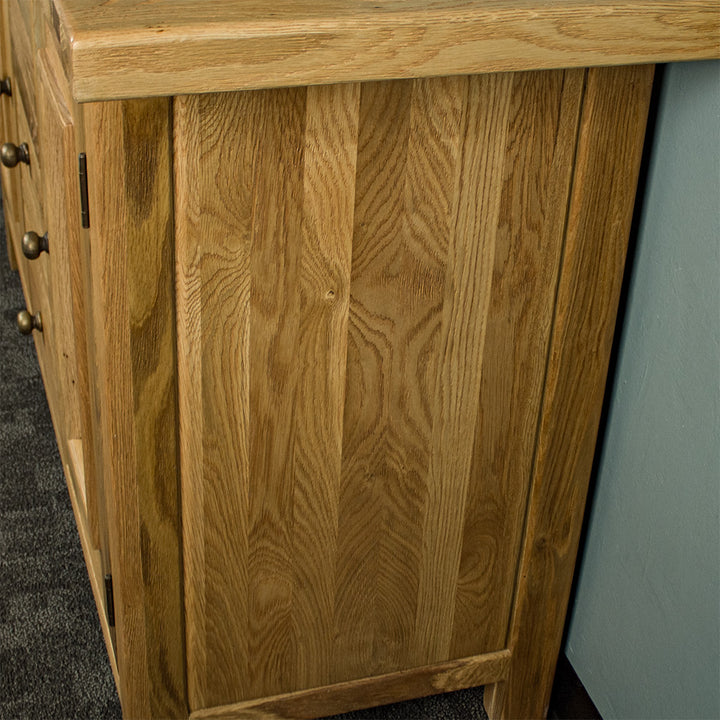 Farmhouse 3 Drawer Rustic Oak Buffet