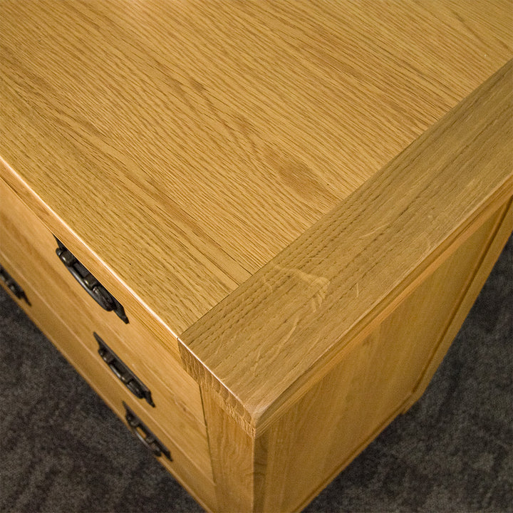 Queensland Oak 3 Drawer Chest
