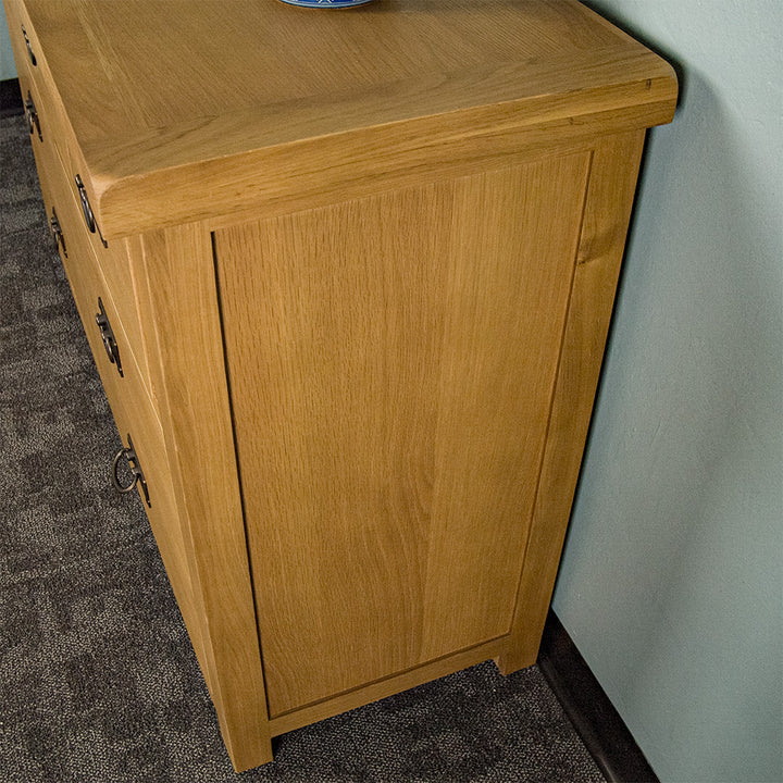 Queensland 7 Drawer Oak Lowboy