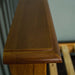 A close up of the top of the Trent Single Size NZ Pine Slat Bed Frame