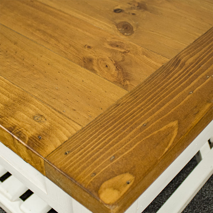 Tuscan Recycled Pine 2 Drawer Coffee Table