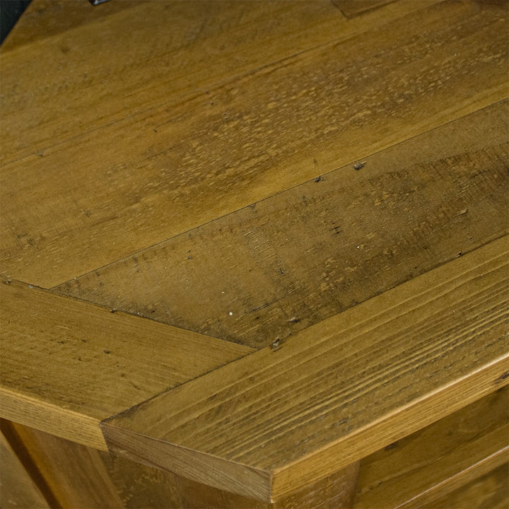 Ventura Recycled Pine Corner TV Unit