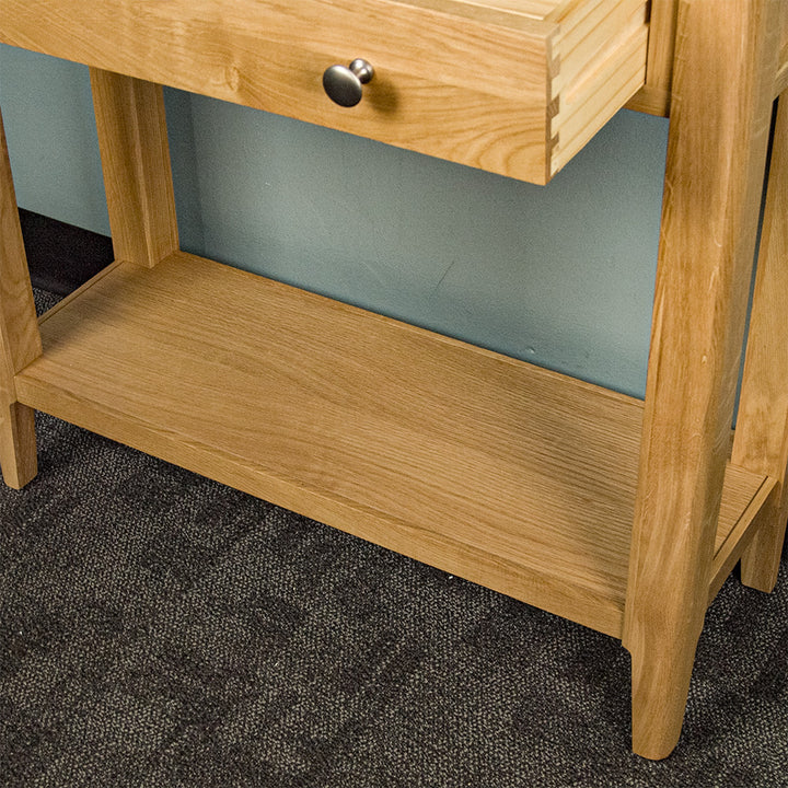 Victoria Oak Console Table