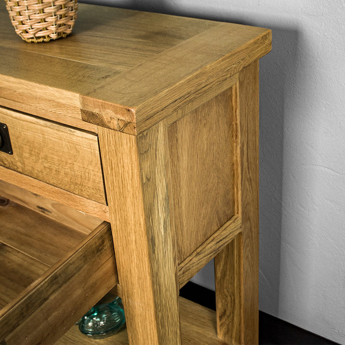 Yes Small Oak Console Table
