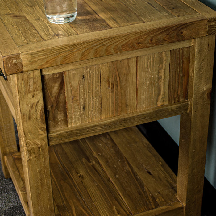 Ventura Recycled Pine Bedside Cabinet