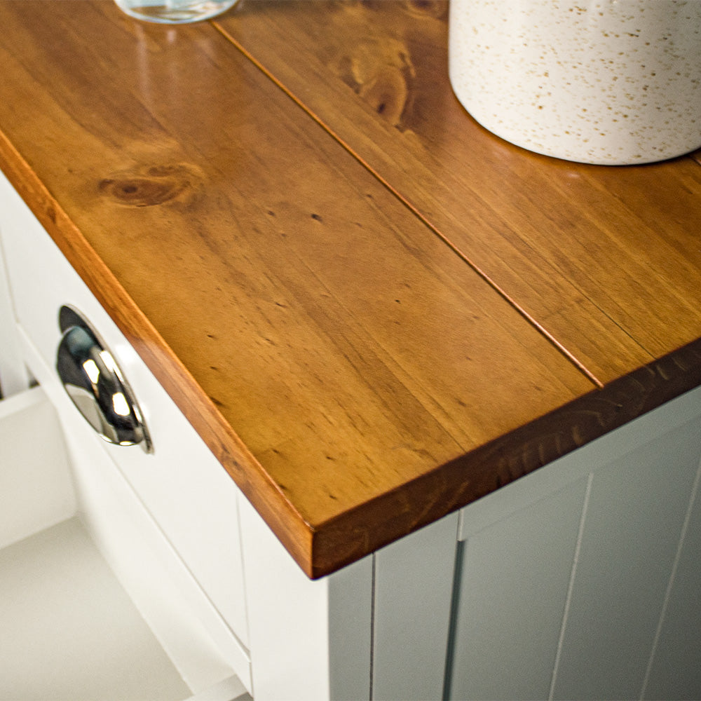 Alton 3 Drawer Pine Bedside Cabinet