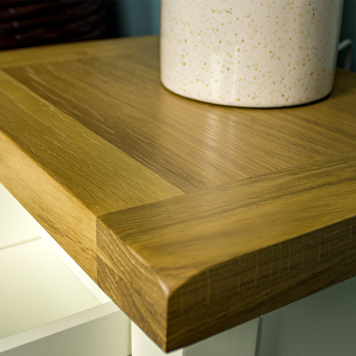 Tasmania Oak Top Bedside Table / Lamp Table