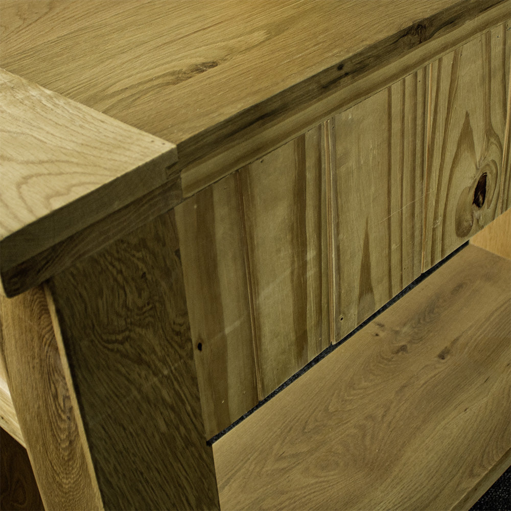 Camden 2 Drawer Oak Hall Table