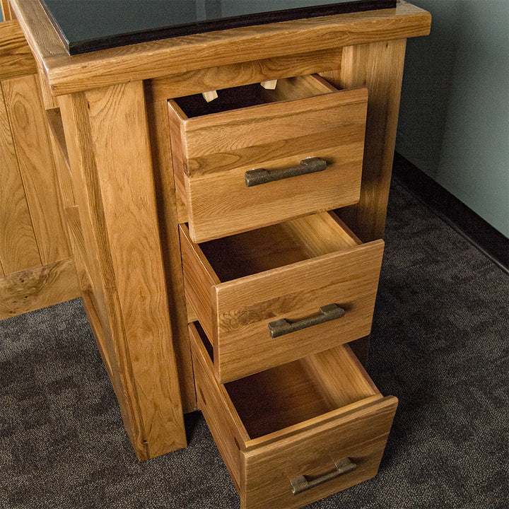 Camden Granite Top Oak Kitchen Workbench
