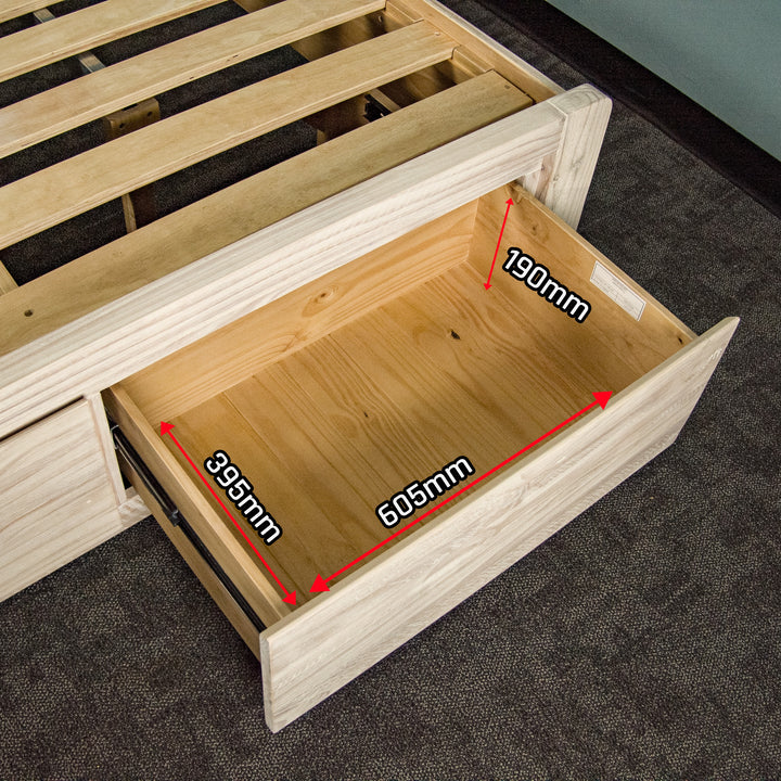 Charlotte NZ Pine Queen Bed Frame