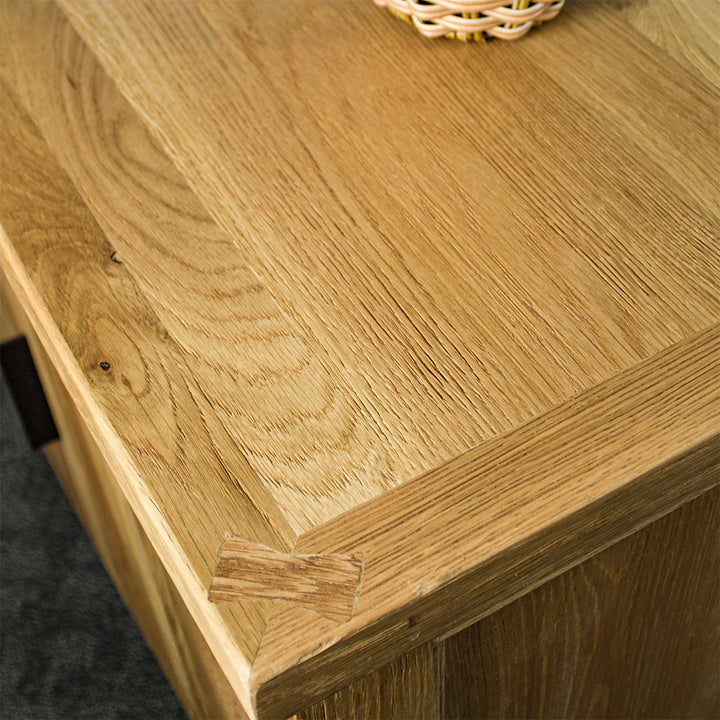 Oscar Compact Three Door Oak Buffet