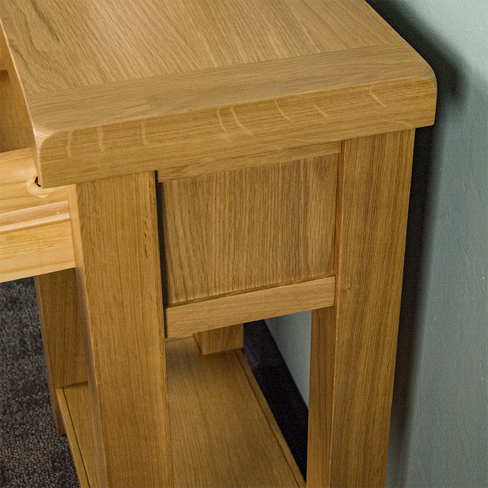 Queensland Compact Oak Hall Table