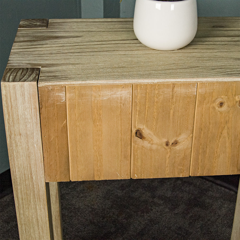 Vancouver 1 Drawer NZ Pine Hall Table