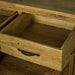 Overall view of the drawer of the Ventura Recycled Pine Buffet