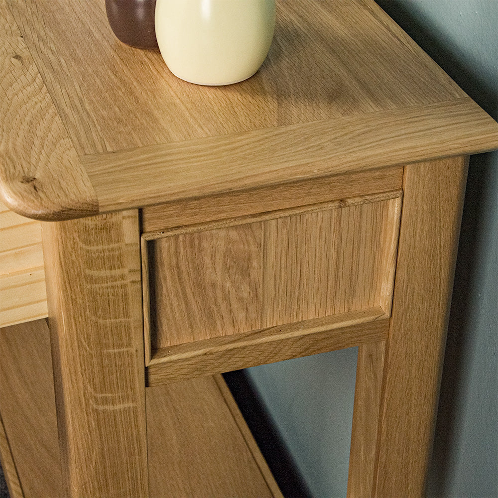 Victoria Oak Console Table