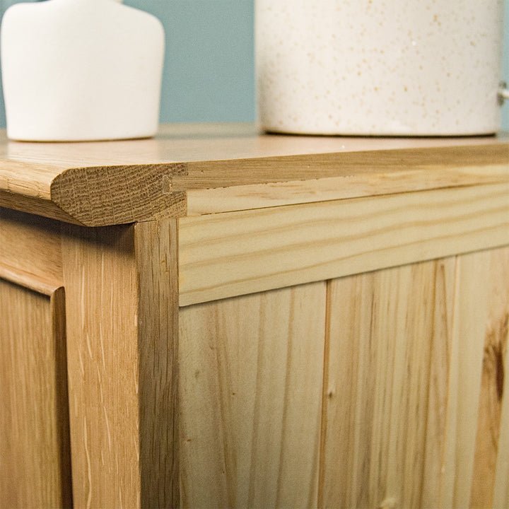 Victoria Small Oak Bedside Cabinet