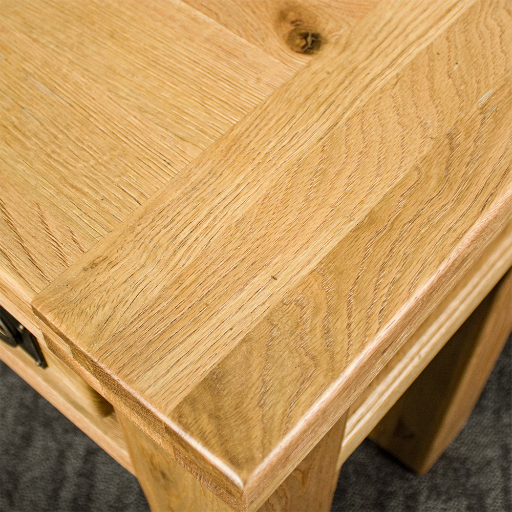 Amstel 3 Drawer Oak Dressing Table / Desk