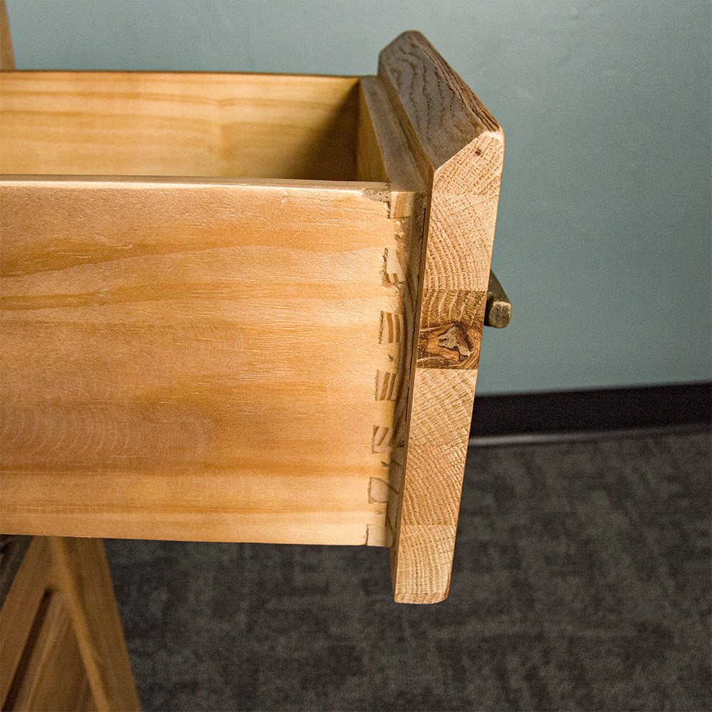 Camden Granite Top Oak Kitchen Workbench