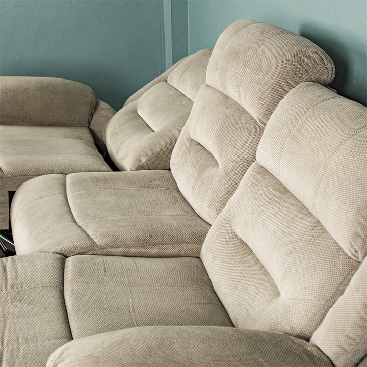 Costanza 3-Seater Recliner Sofa (Tan)