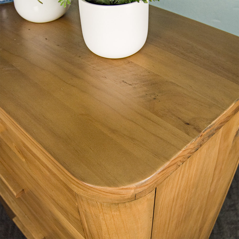 Kimberly 5 Drawer NZ Pine Tallboy