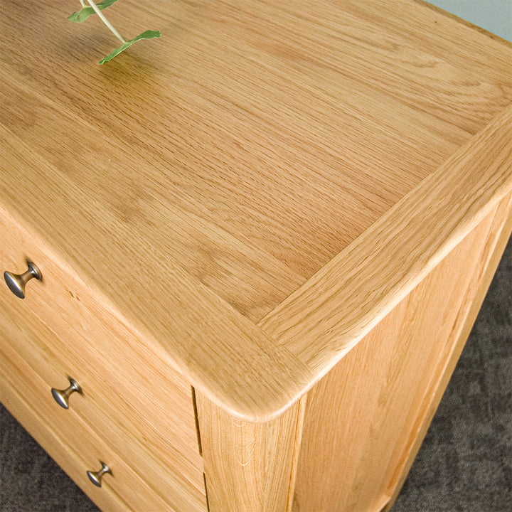Victoria Oak 5 Drawer Tallboy