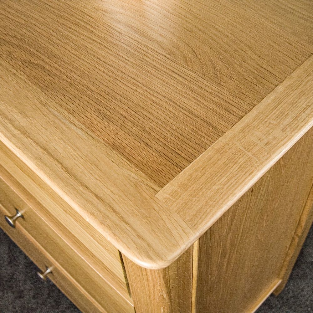 Victoria Oak 6 Drawer Lowboy