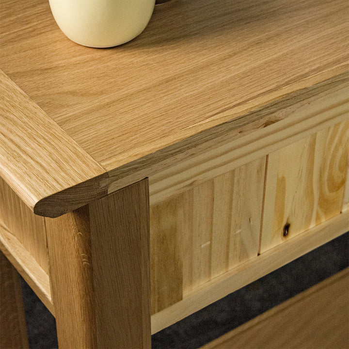 Victoria Oak Console Table