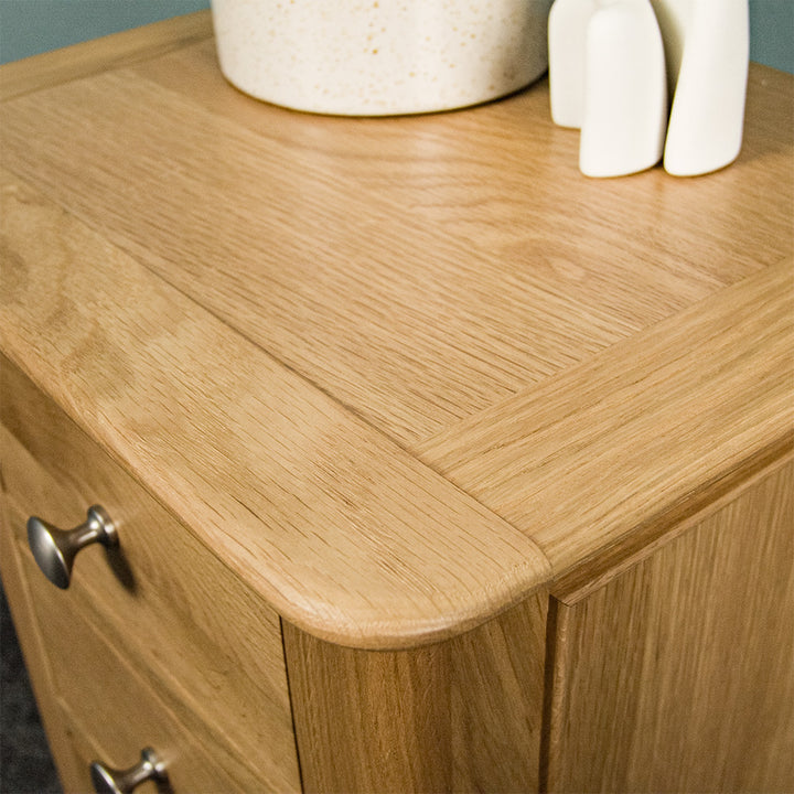 Victoria Small Oak Bedside Cabinet