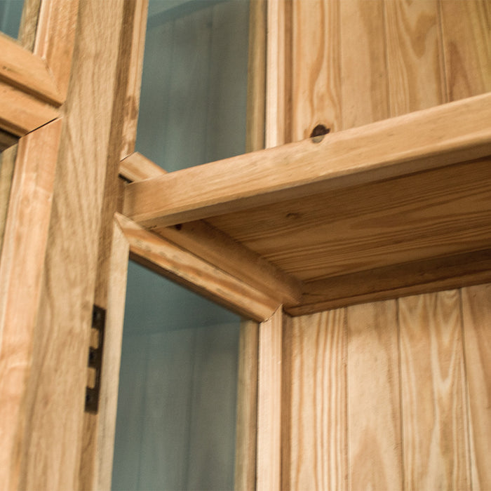 Versailles Large Oak Display Cabinet