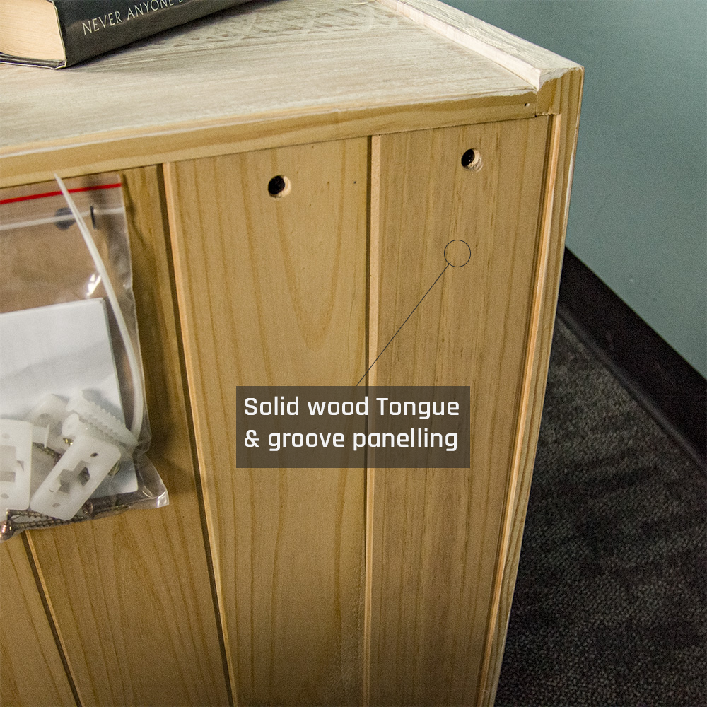 Charlotte 2 Drawer NZ Pine Bedside Cabinet