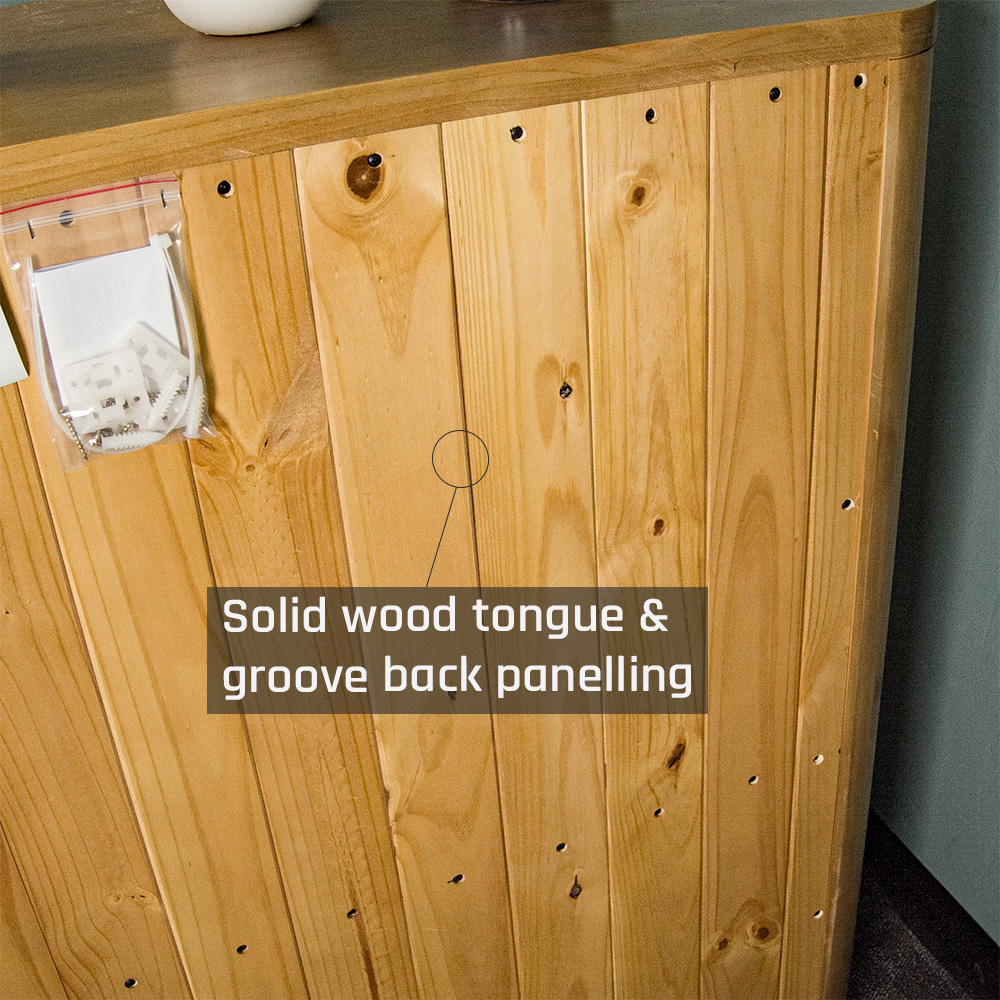 Kimberly 5 Drawer NZ Pine Tallboy
