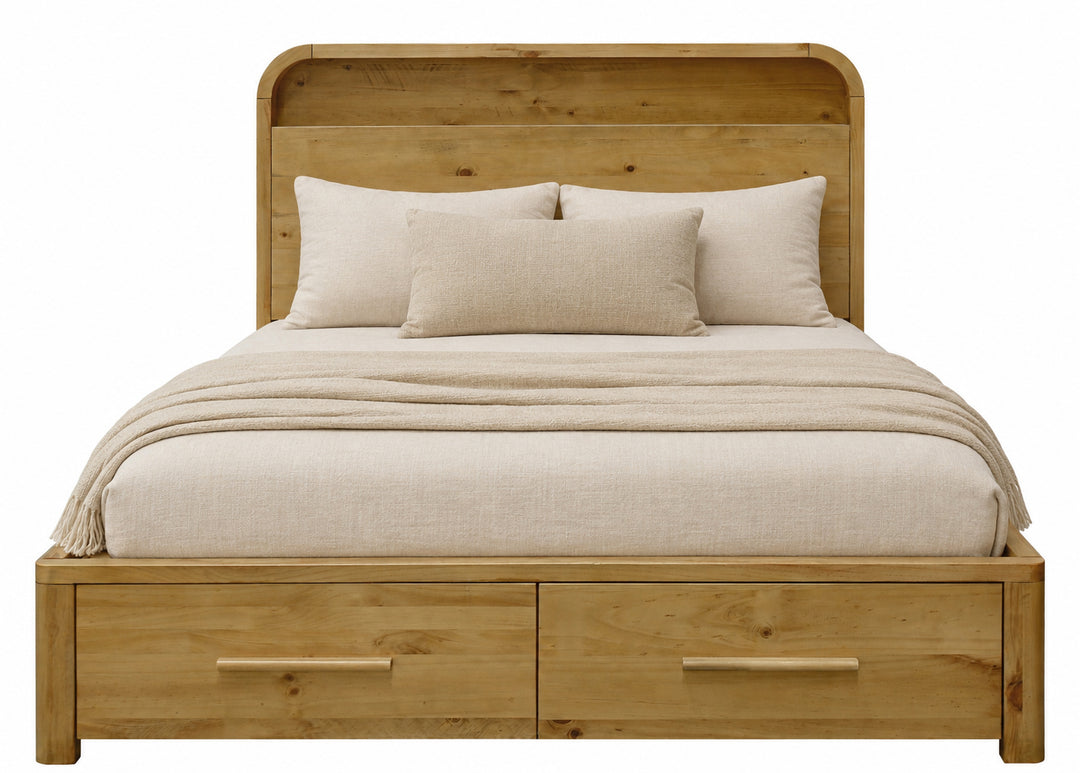 Kimberly NZ Pine Queen Bed Frame