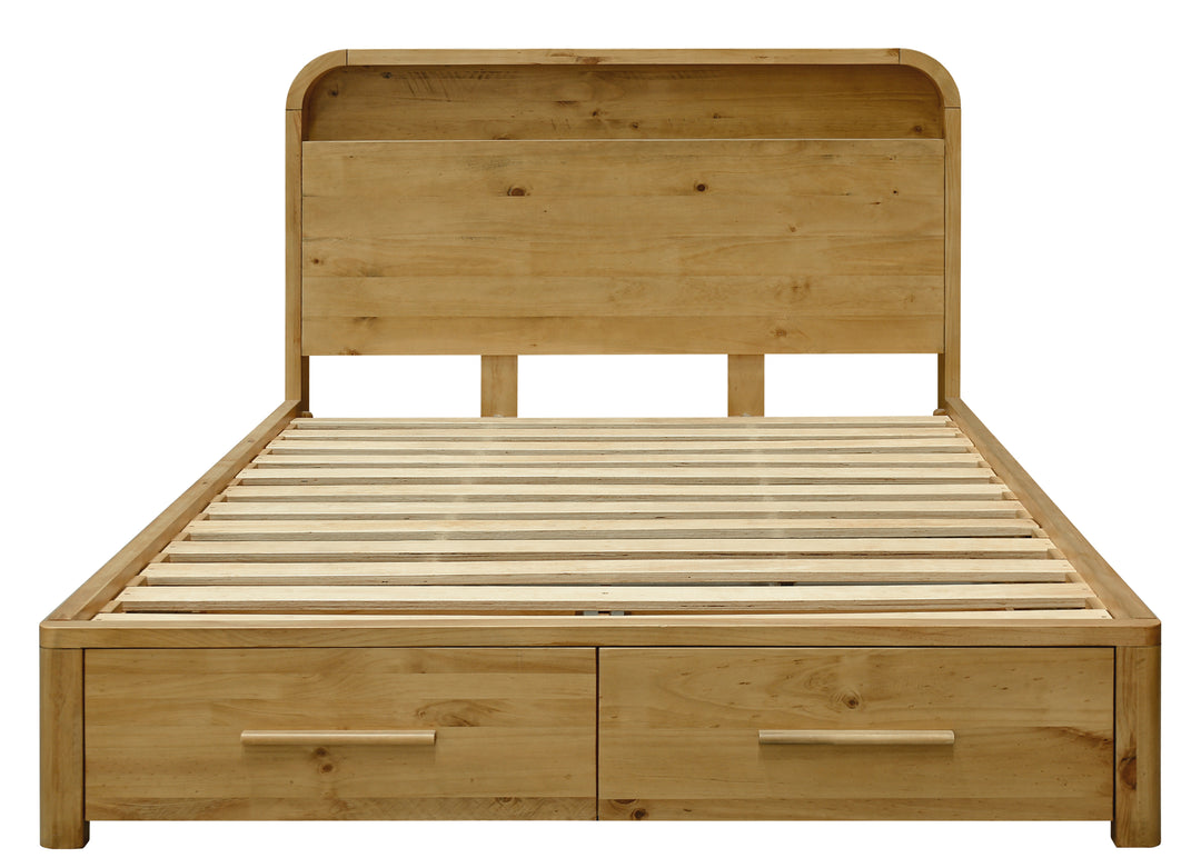 Kimberly NZ Pine Queen Bedroom Suite with Tallboy and Lowboy