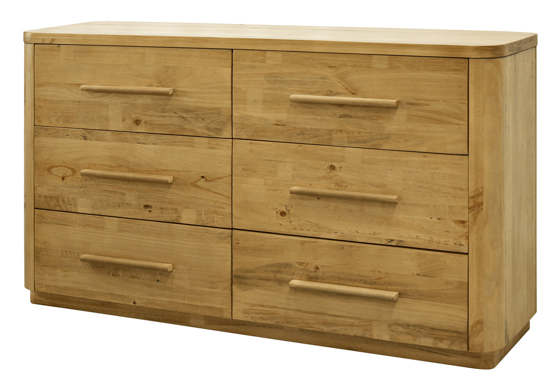 Kimberly NZ Pine Queen Bedroom Suite with Tallboy and Lowboy