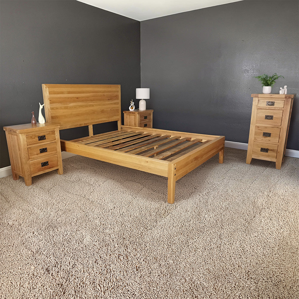 Modern Oak 4 Piece Double Bedroom Suite