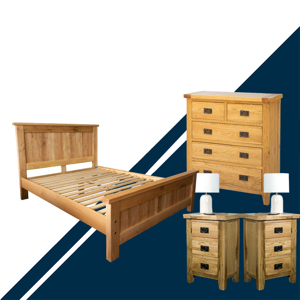 Traditional 4 Piece King Bedroom Suite