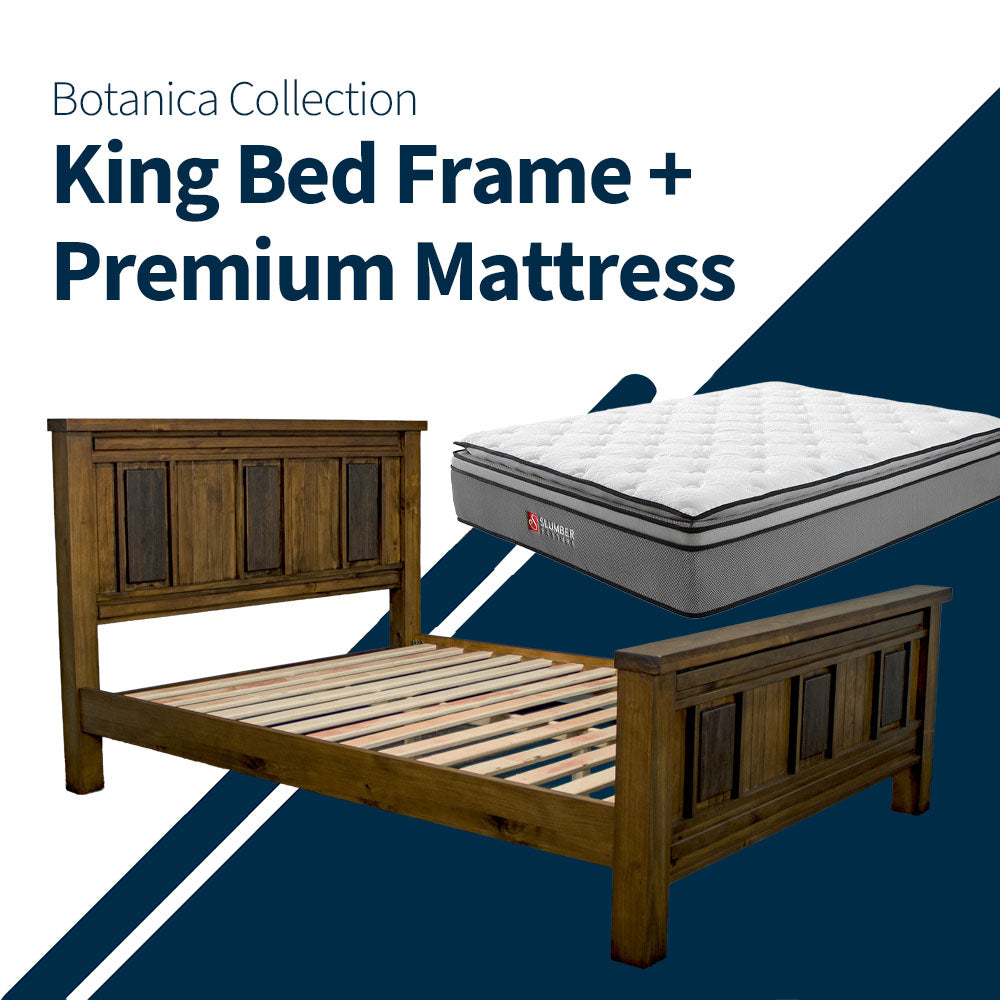 Botanica King Bed Frame + Premium Pillow Top Mattress