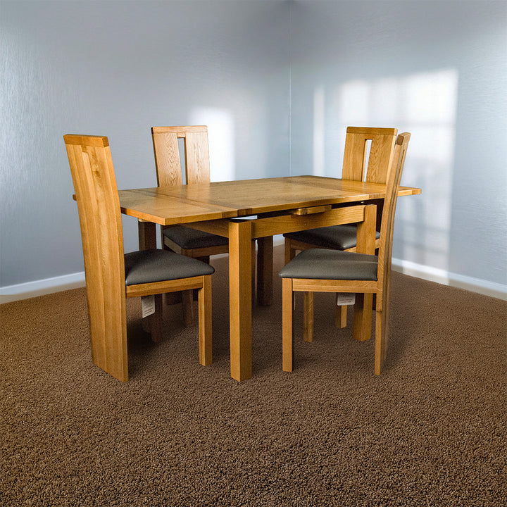 Bristol 4 Seater Extending Oak Dining Suite