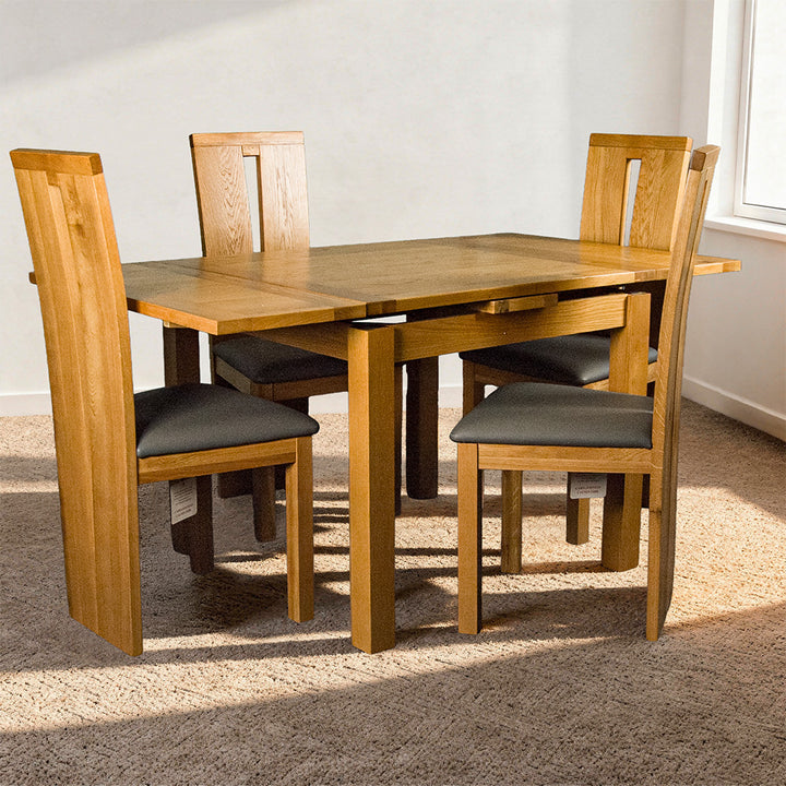 Bristol 4 Seater Extending Oak Dining Suite