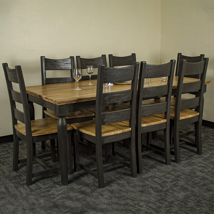 Boston Oak 9 Piece Dining Suite with 2m Table