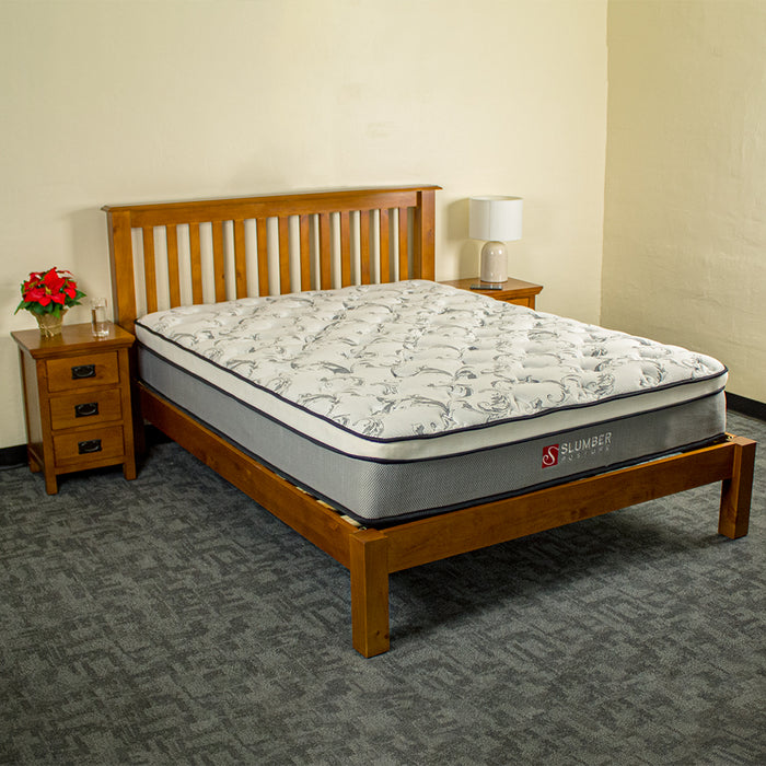 Trent Queen Bed + Euro Top Mattress Combo