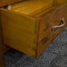 A close up of the dovetail joinery on the drawers of the Monaco Bookcase.