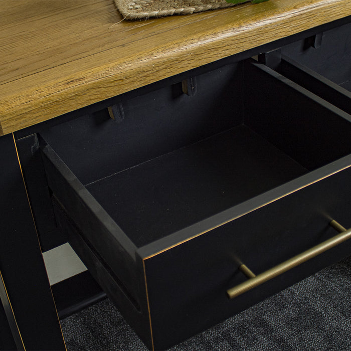 An overall view of the drawer on the Cascais 2-Drawer Hall Table.