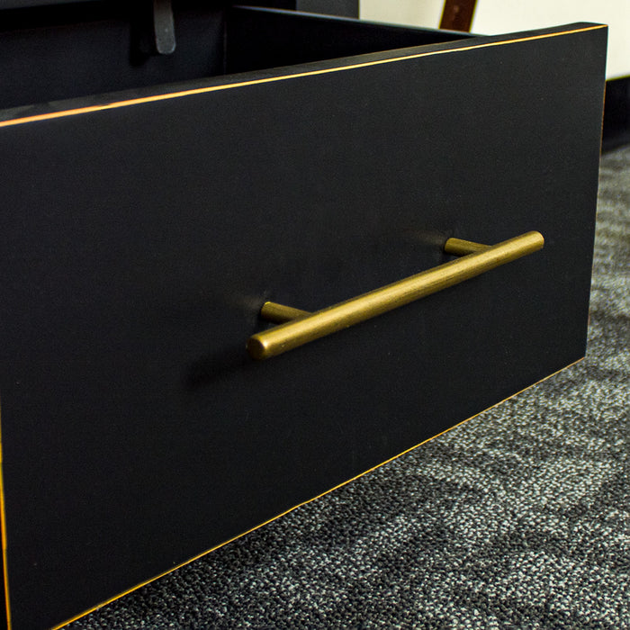 Cascais Tall Black Bookcase