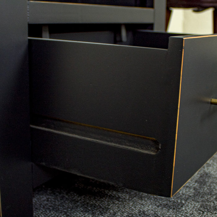 Cascais Tall Black Bookcase